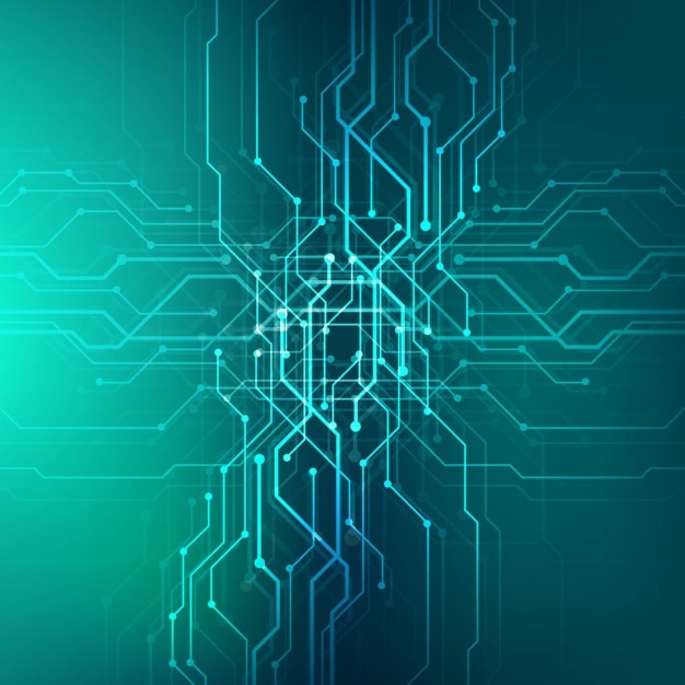Vector Gratis modern technology background with lines