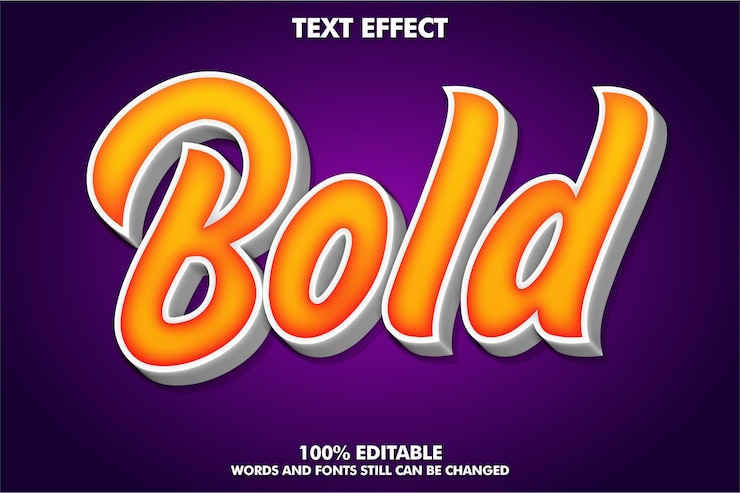 Vector Gratis modern text effect for modern culture 3d typography template