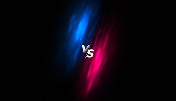 Vector Gratis modern versus vs championship banner for rival match