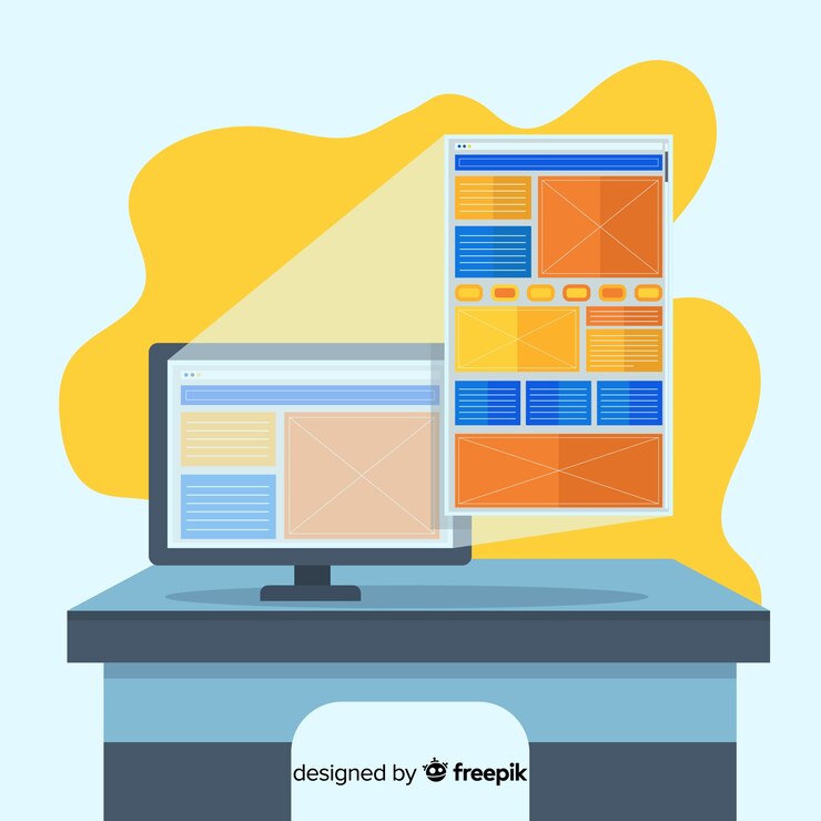 Vector Gratis modern web design concept with flat style
