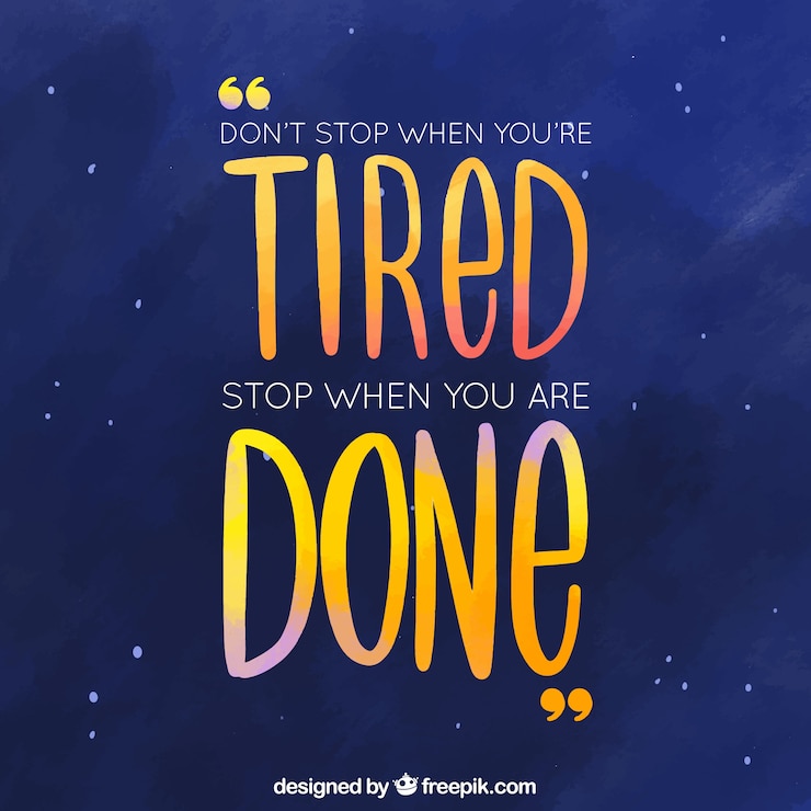 Vector Gratis motivational quote with watercolor style