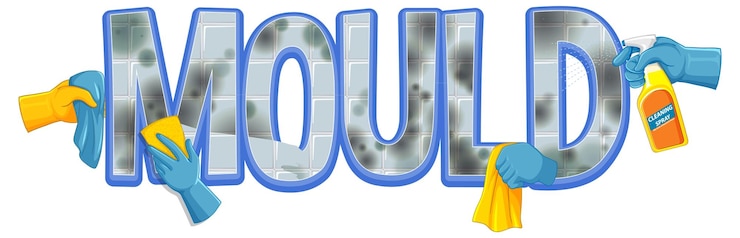 Vector Gratis mould text word isolated