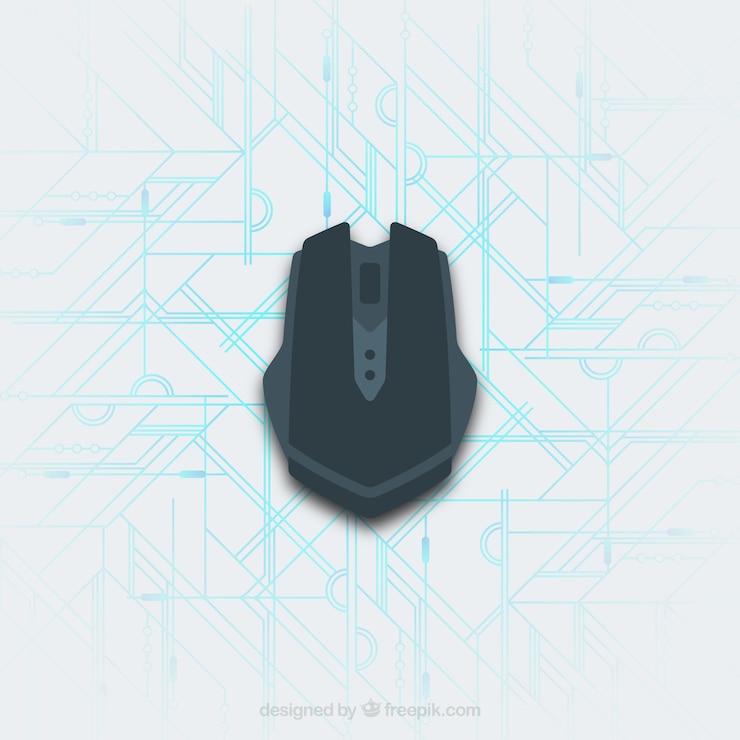 Vector Gratis mouse komputer datar