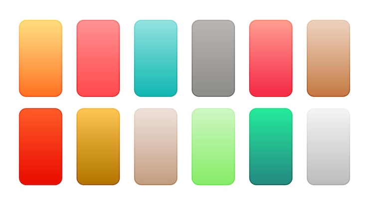 Vector Gratis multicolor gradient textures for web or app presentations