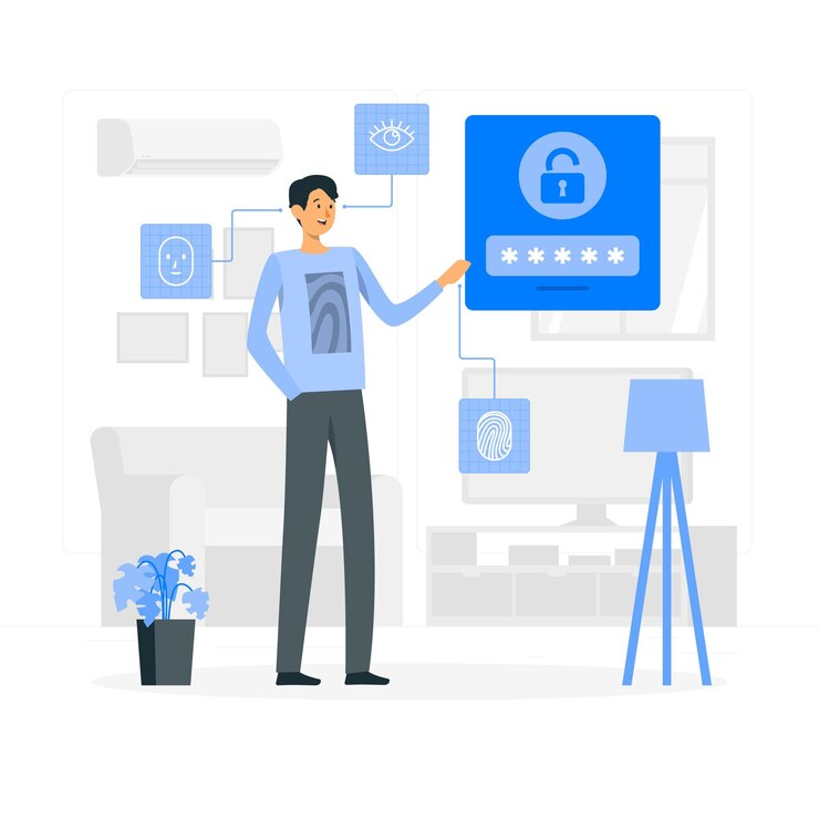 Vector Gratis my password concept illustration