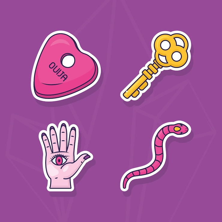 Vector Gratis mystery and occult set