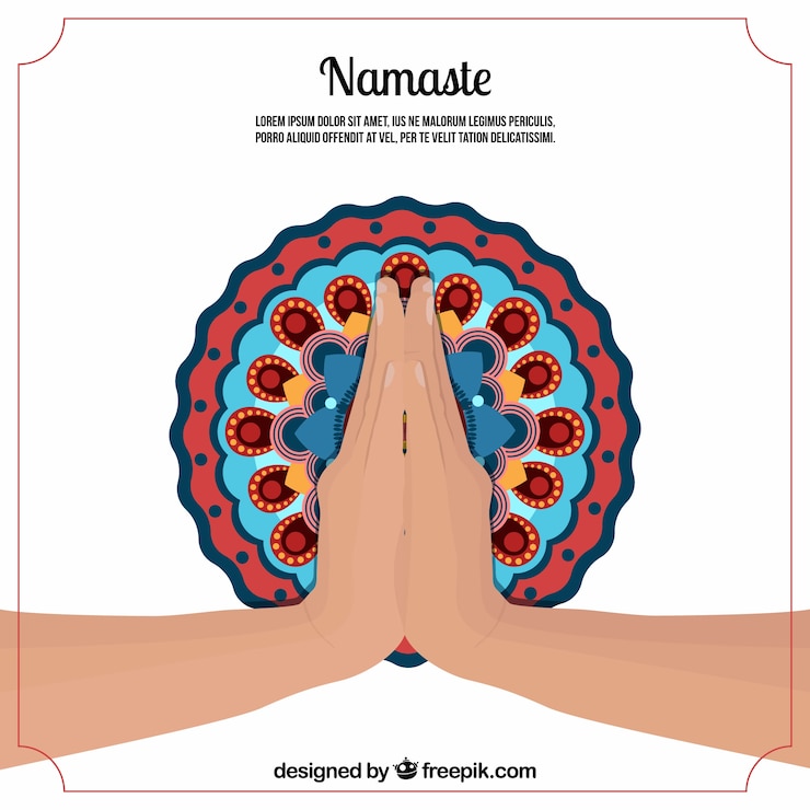 Vector Gratis namaste background