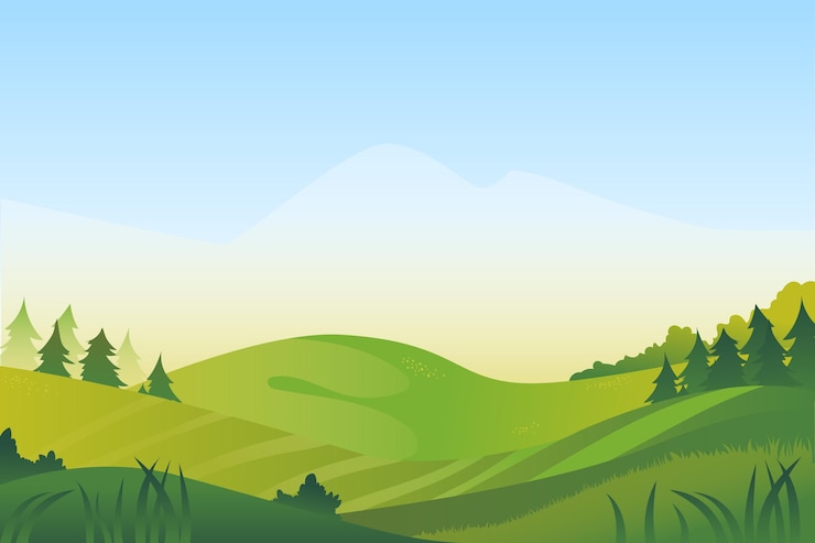 Vector Gratis natural landscape background theme