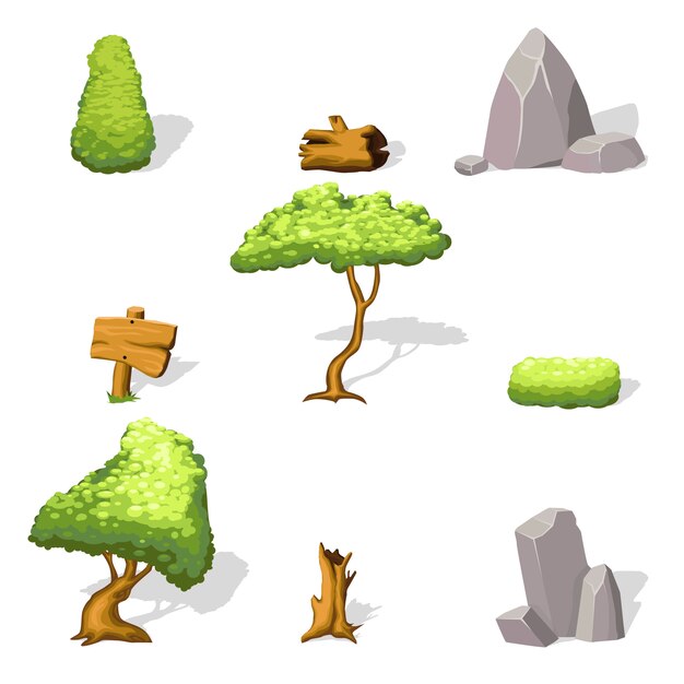 natural landscape elements collection