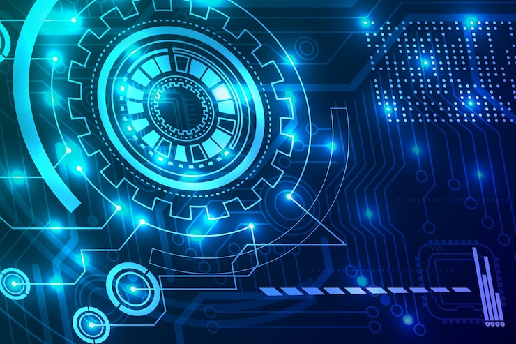 Vector Gratis neon circuit board wallpaper