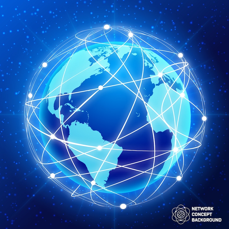 Vector Gratis network globe concept