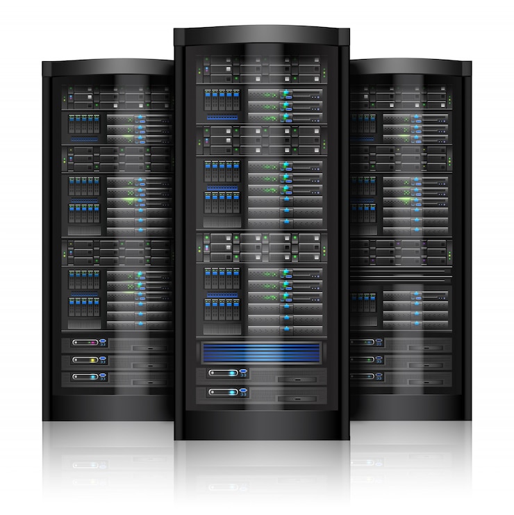 Vector Gratis network servers isolated