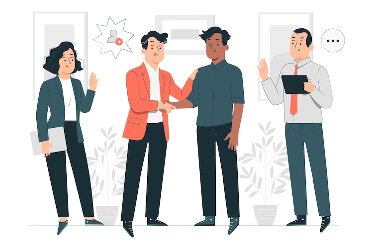 Vector Gratis new employee concept illustration