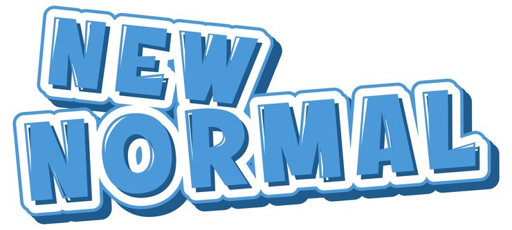 Vector Gratis new normal typography design