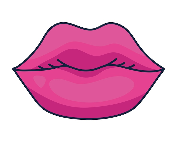 Vector Gratis nineties pop art style mouth