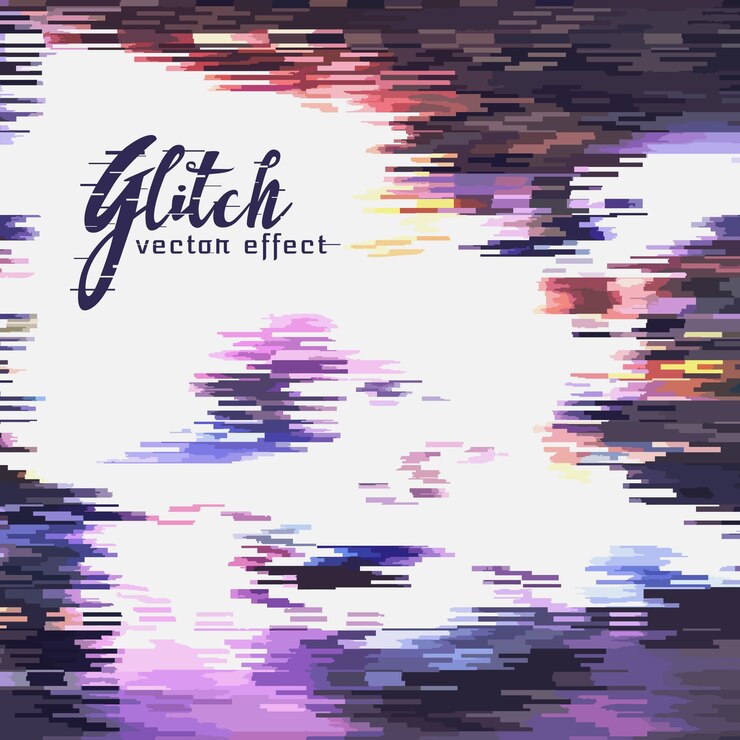 Vector Gratis noise and glitch background