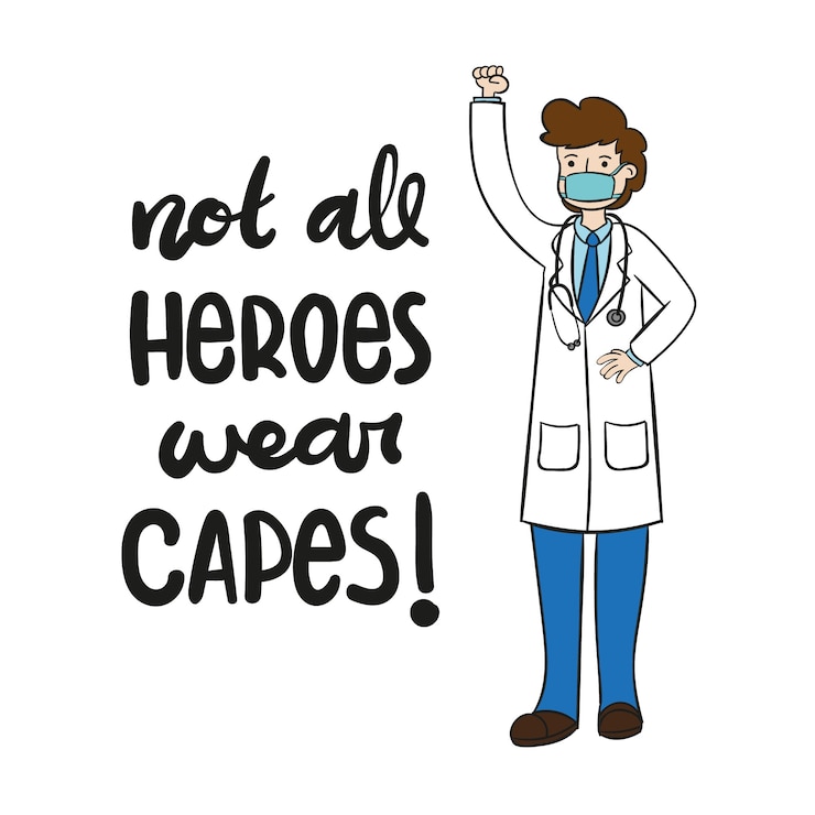 Vector Gratis not all heroes wear capes