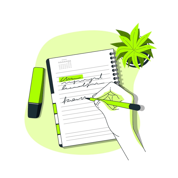 Vector Gratis notes concept illustration