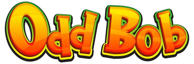 Vector Gratis odd bob logo text design