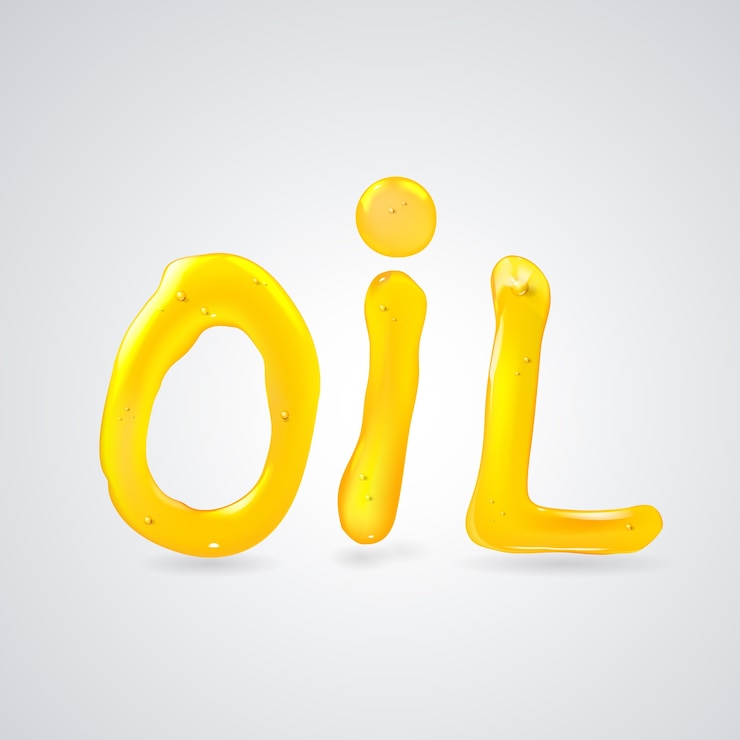 Vector Gratis oil liquid text. on a white background.