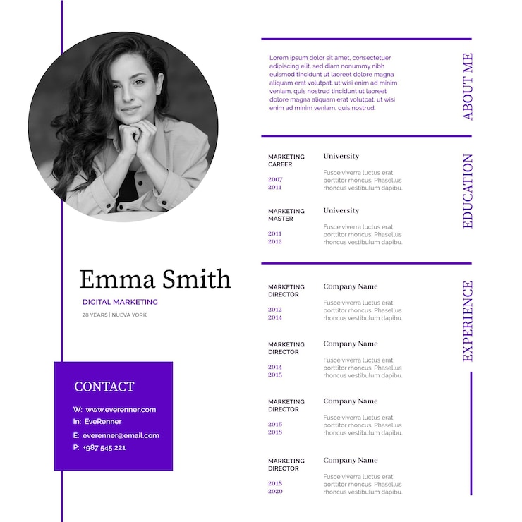 Vector Gratis online curriculum vitae