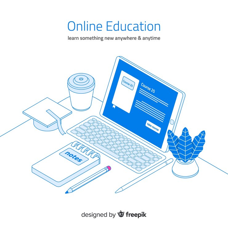 Vector Gratis online education
