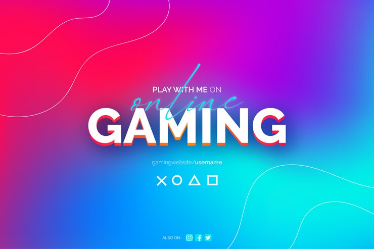 Vector Gratis online gaming abstract blurred background template