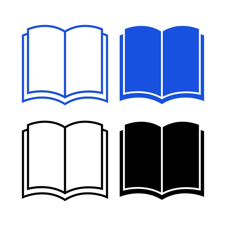 Vector Gratis open book multiple styles set