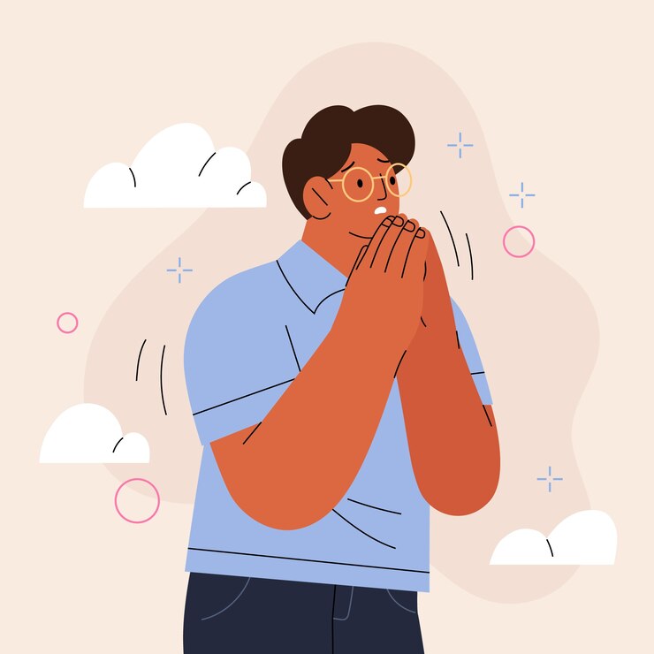 Vector Gratis orang menunjukkan ilustrasi memohon
