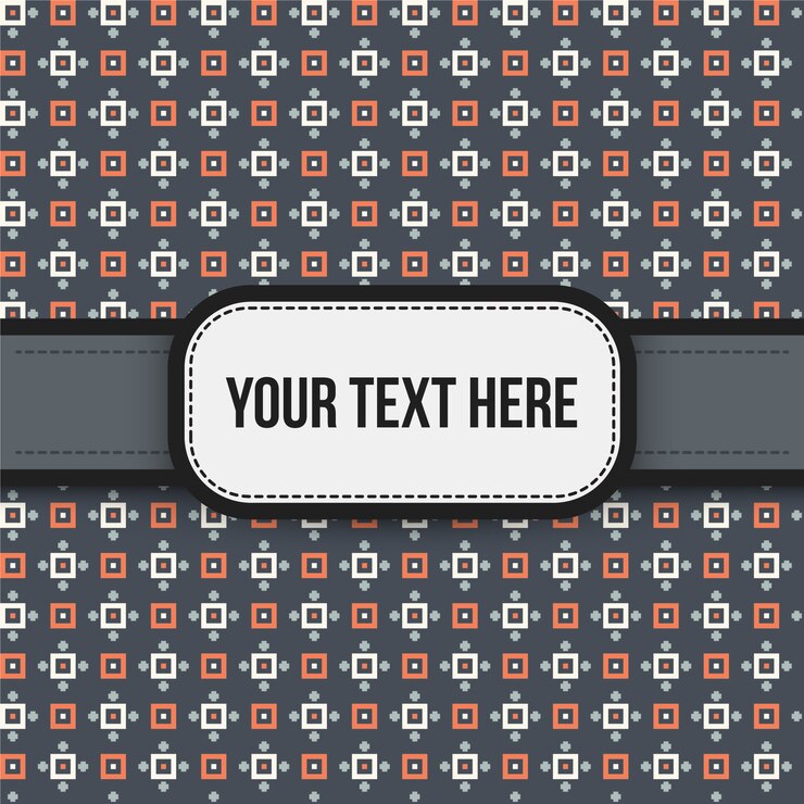 Vector Gratis orange and white pattern background with texto