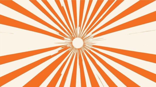 orange retro sunburst texture background