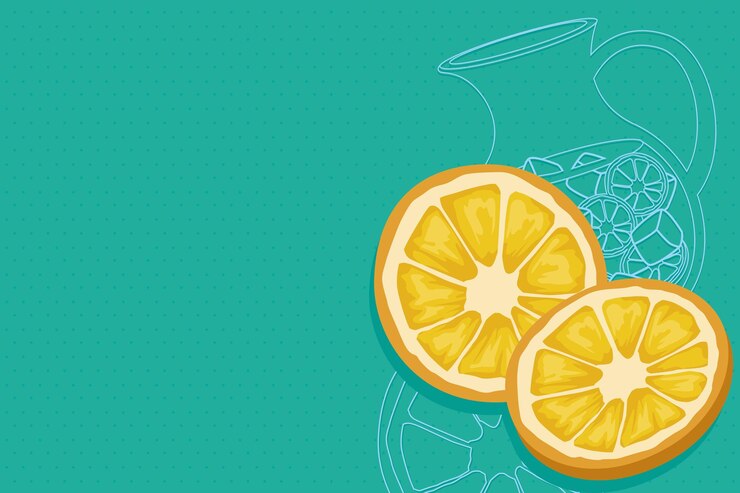 Vector Gratis oranges and juice drinks