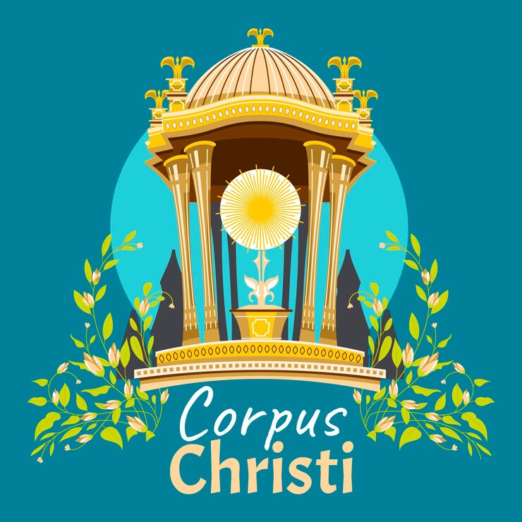 Vector Gratis organic flat corpus christi illustration