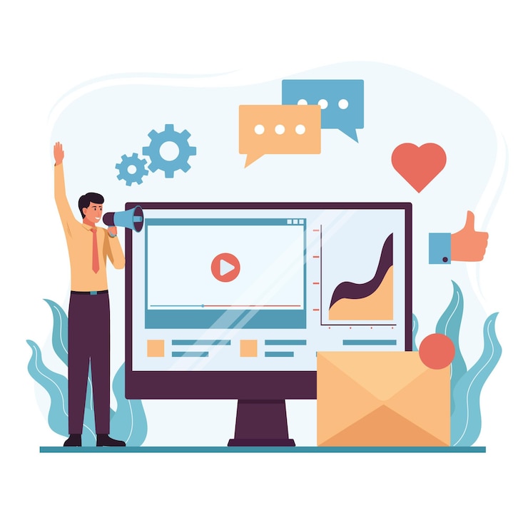 Vector Gratis organic flat design public relations concept
