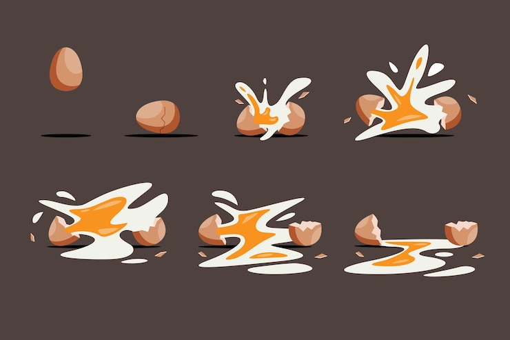 Vector Gratis organic flat element animation frames