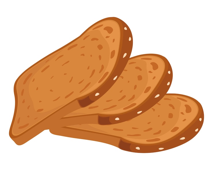 Vector Gratis organic gourmet breads slices