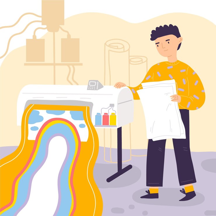 Vector Gratis organic printing industry