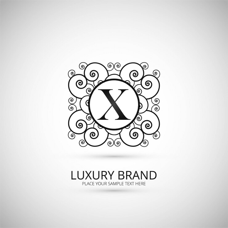 Vector Gratis ornamental letter x logo