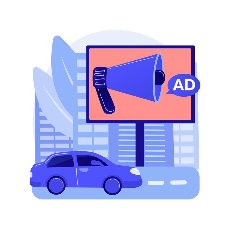 Vector Gratis outdoor advertising design abstract concept