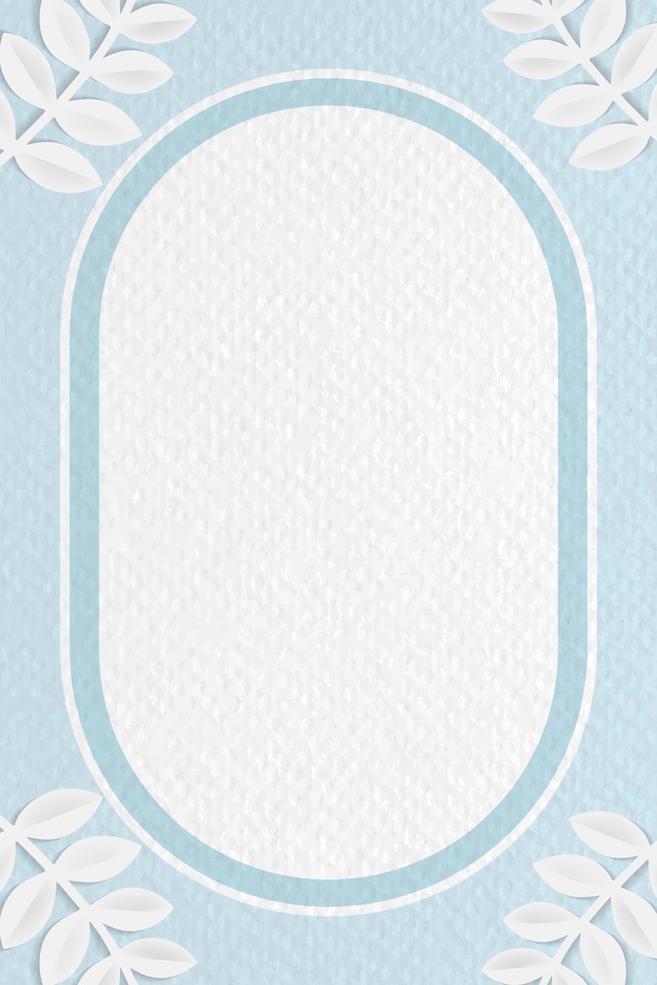 Vector Gratis oval frame on botanical background