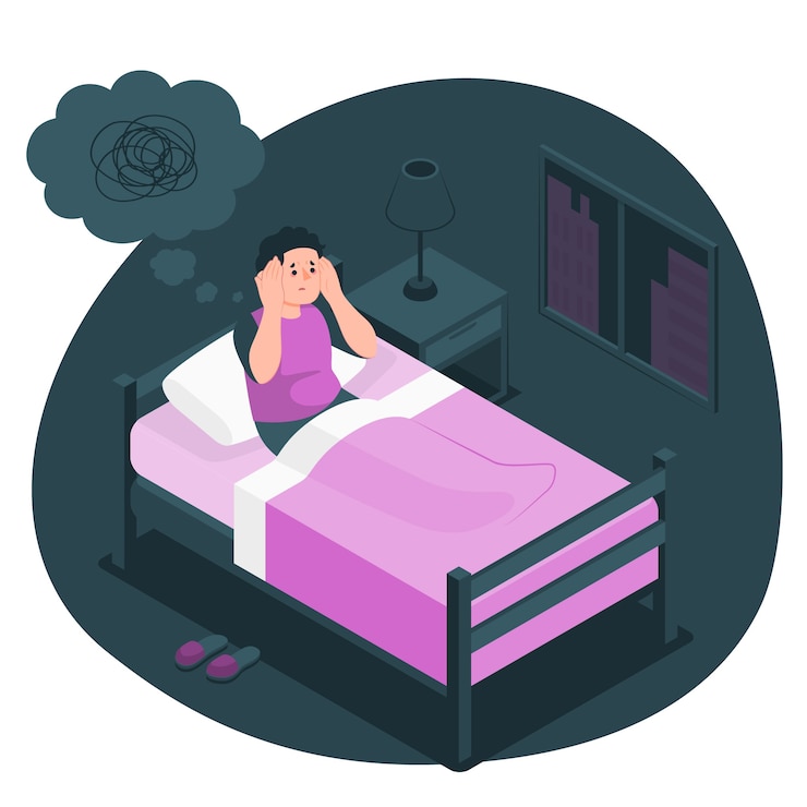 Vector Gratis overthinking concept illustration