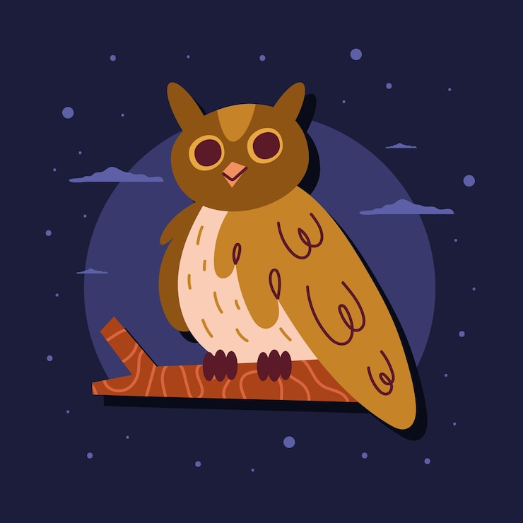 Vector Gratis owl bird wild animal