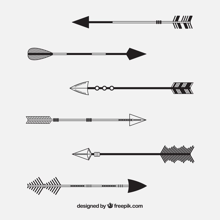 Vector Gratis pack of decorative arrows