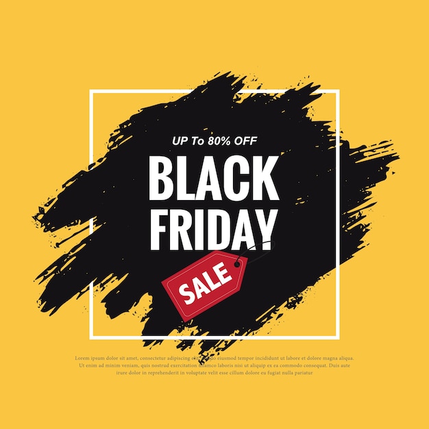 painted banner for black friday