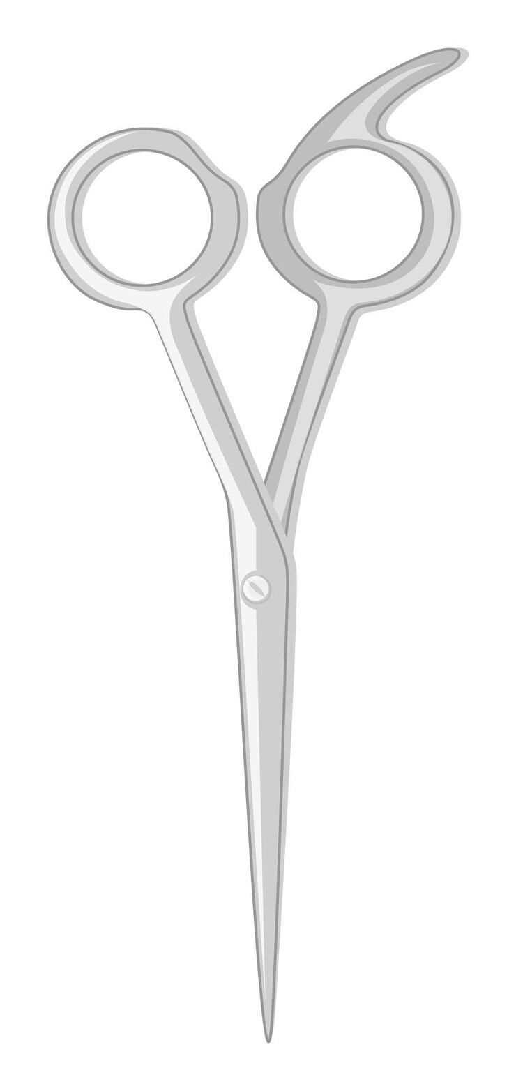 Vector Gratis pair of barber scissors