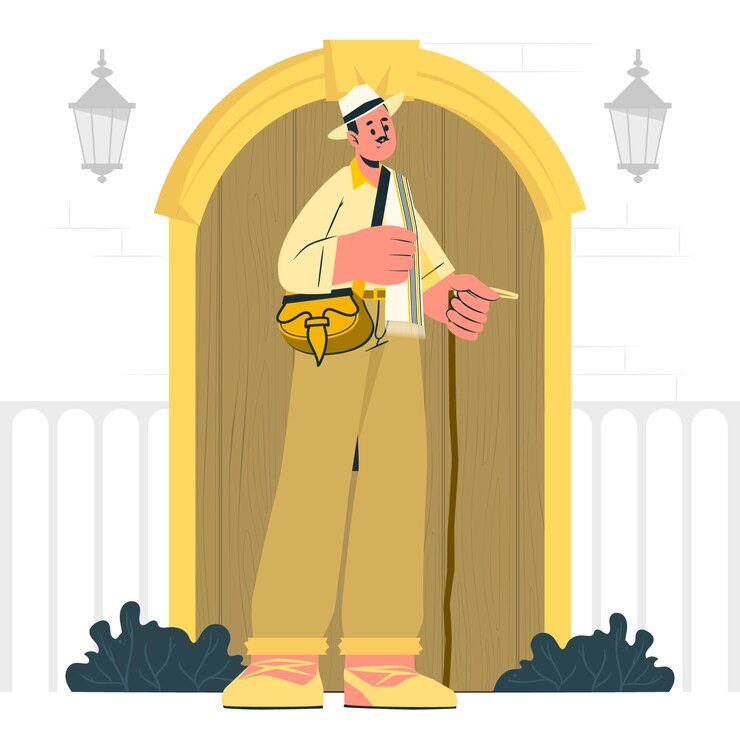 Vector Gratis paisa man concept illustration