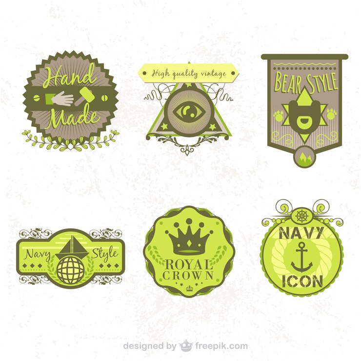 Vector Gratis paket label vintage