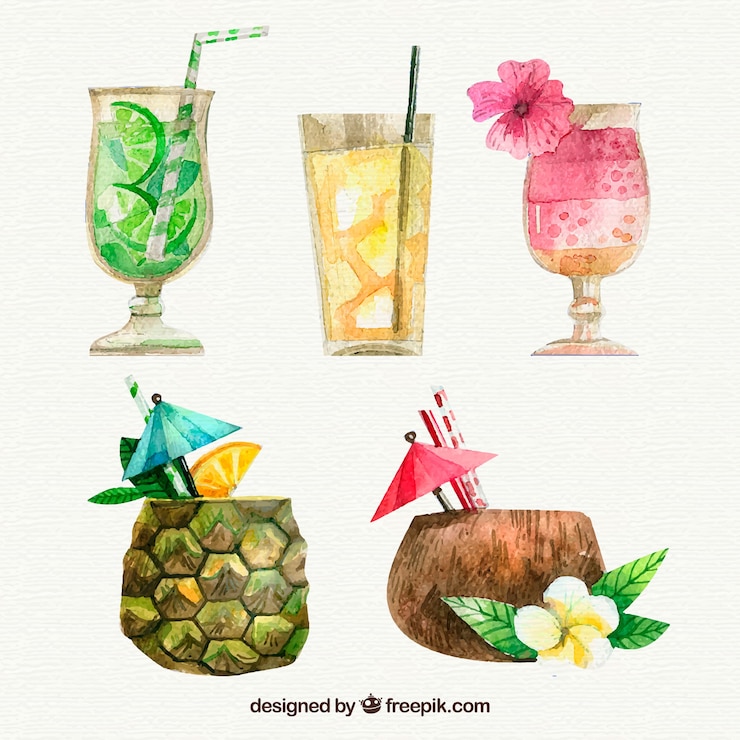 Vector Gratis paket minuman cat air