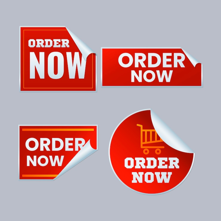 Vector Gratis paket stiker pesan sekarang