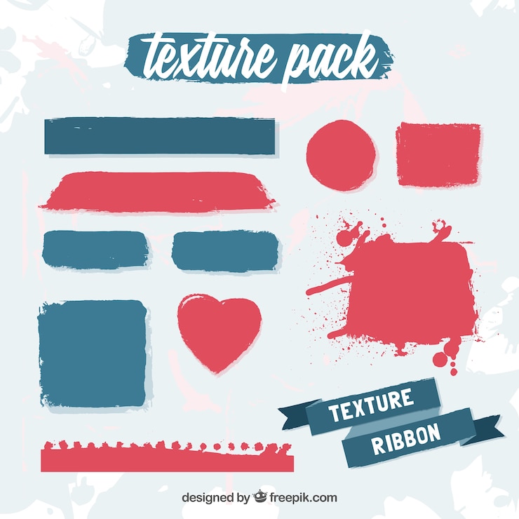 Vector Gratis paket tekstur cat